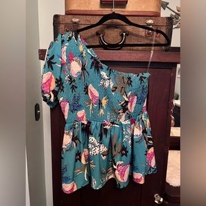 Floral Off One Shoulder Top